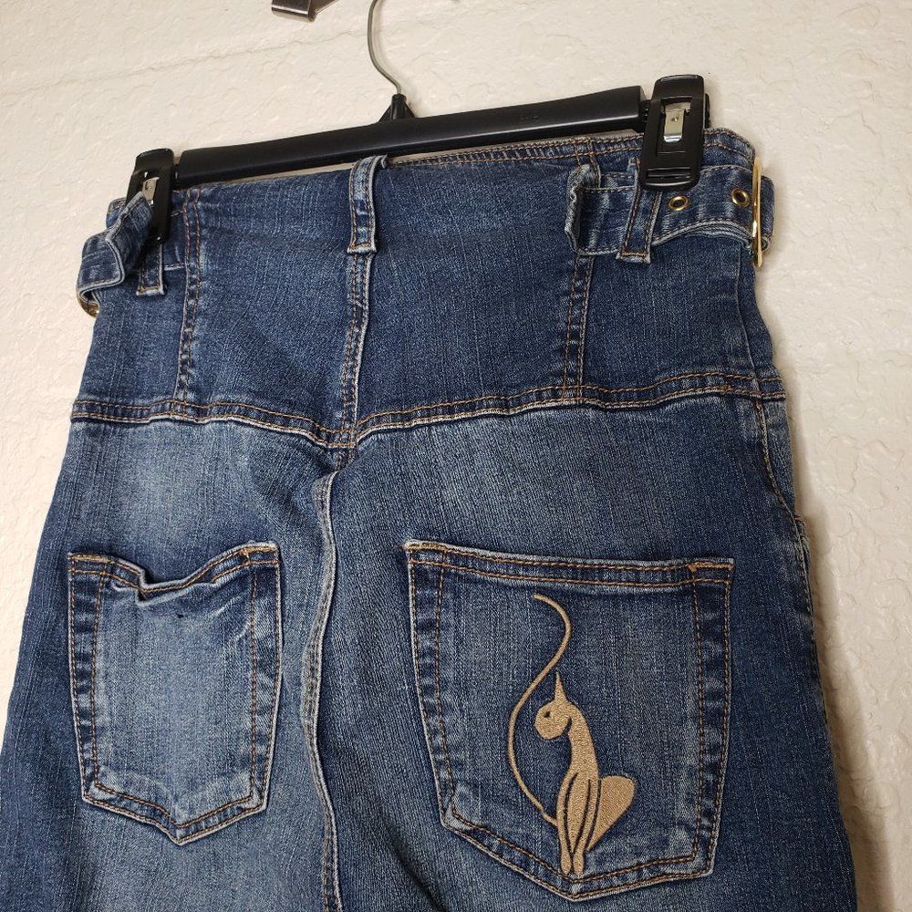 Baby Phat High Rise Button Denim Capri Size 3 - Picture 7 of 11
